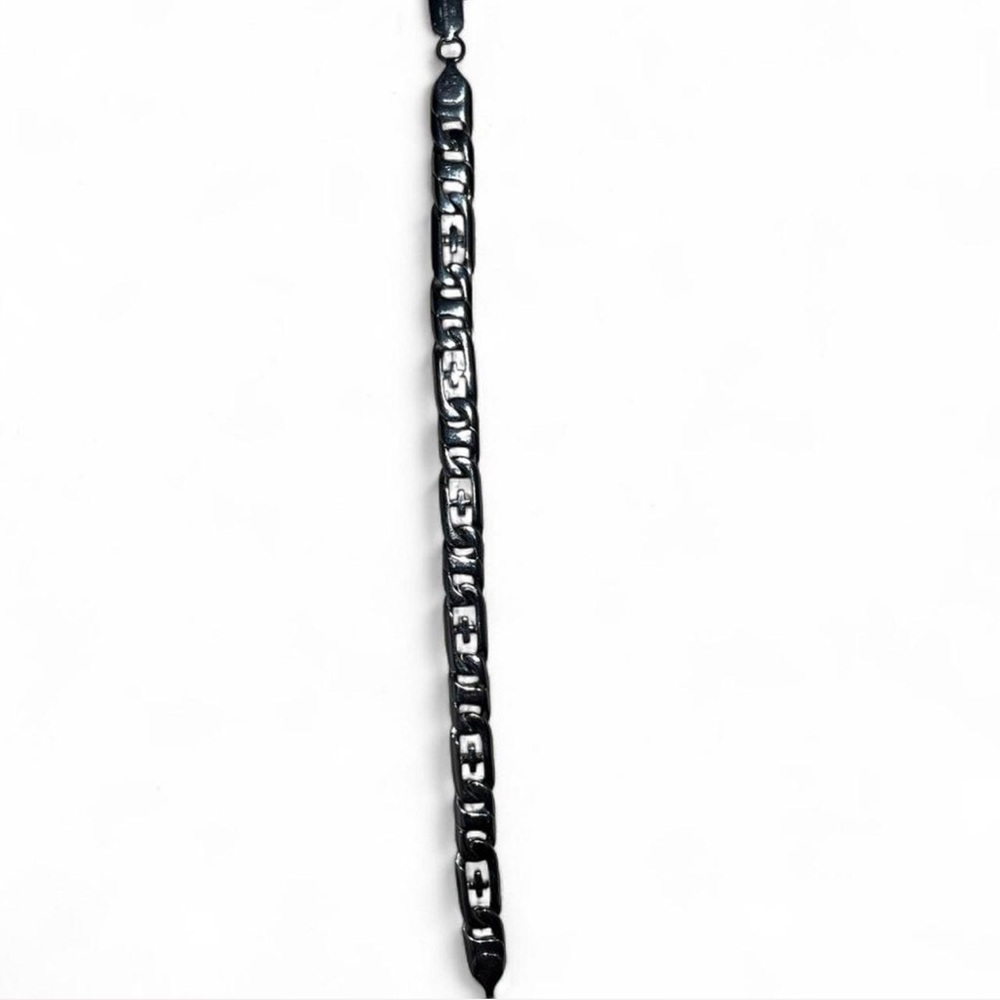Men’s Stainless Steel Cross Link Chain Bracelet